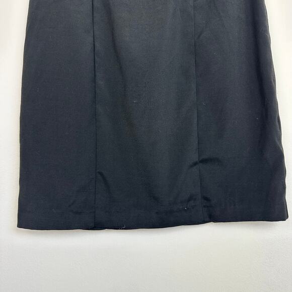 Ark & Co Womens Strapless Fitted Cotton Blend A-Line Black Mini Dress Small - Picture 6 of 8